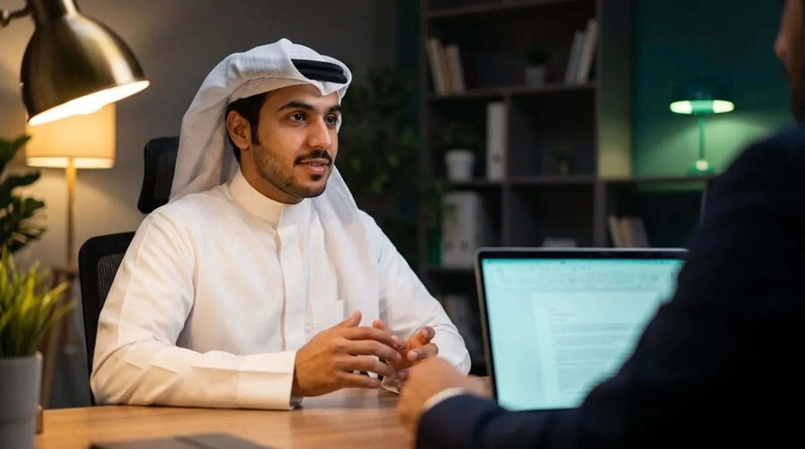 A graduate in a job interview