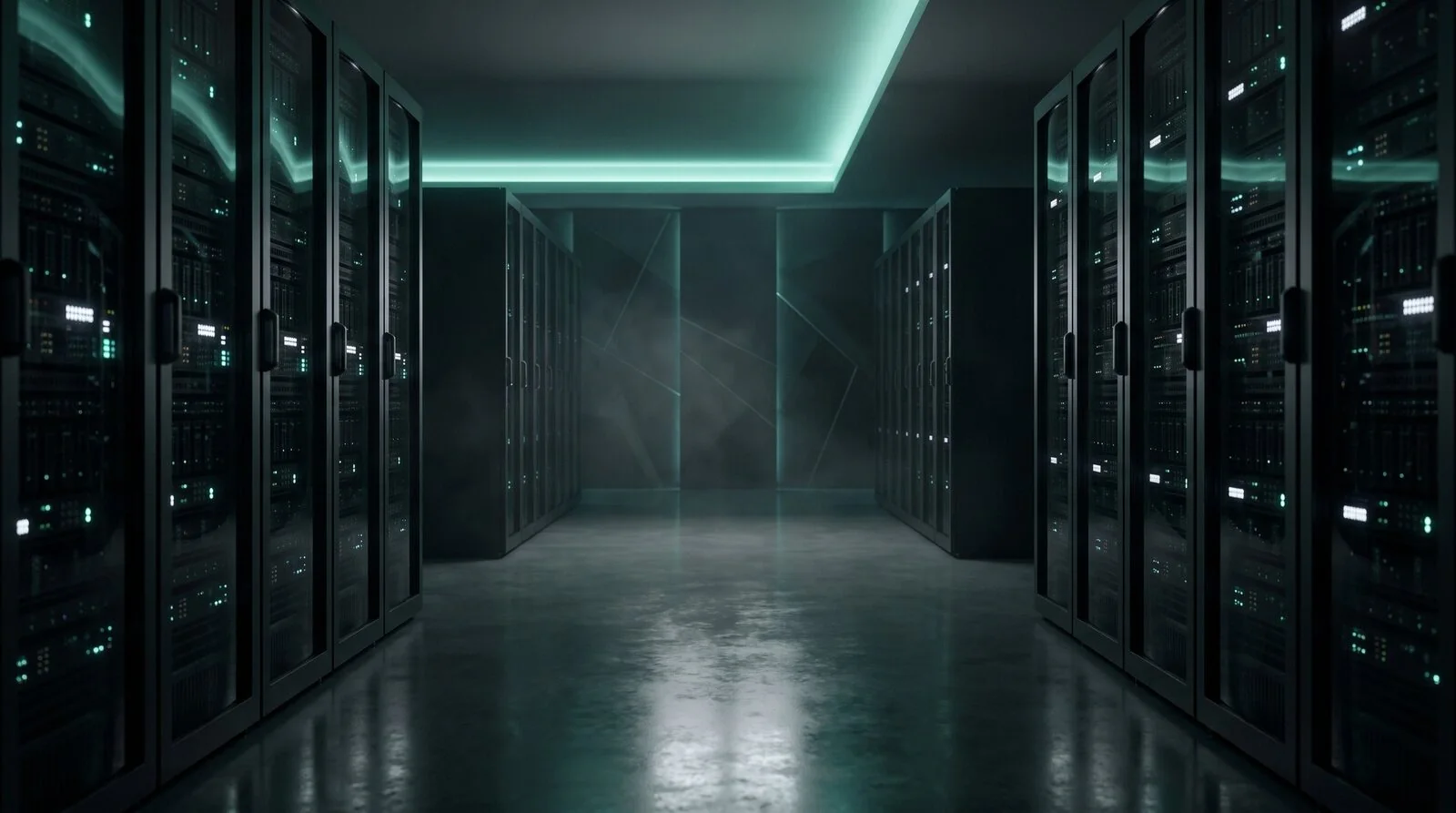 A sealed Sigmix appliance aisle in an in-Kingdom data centre