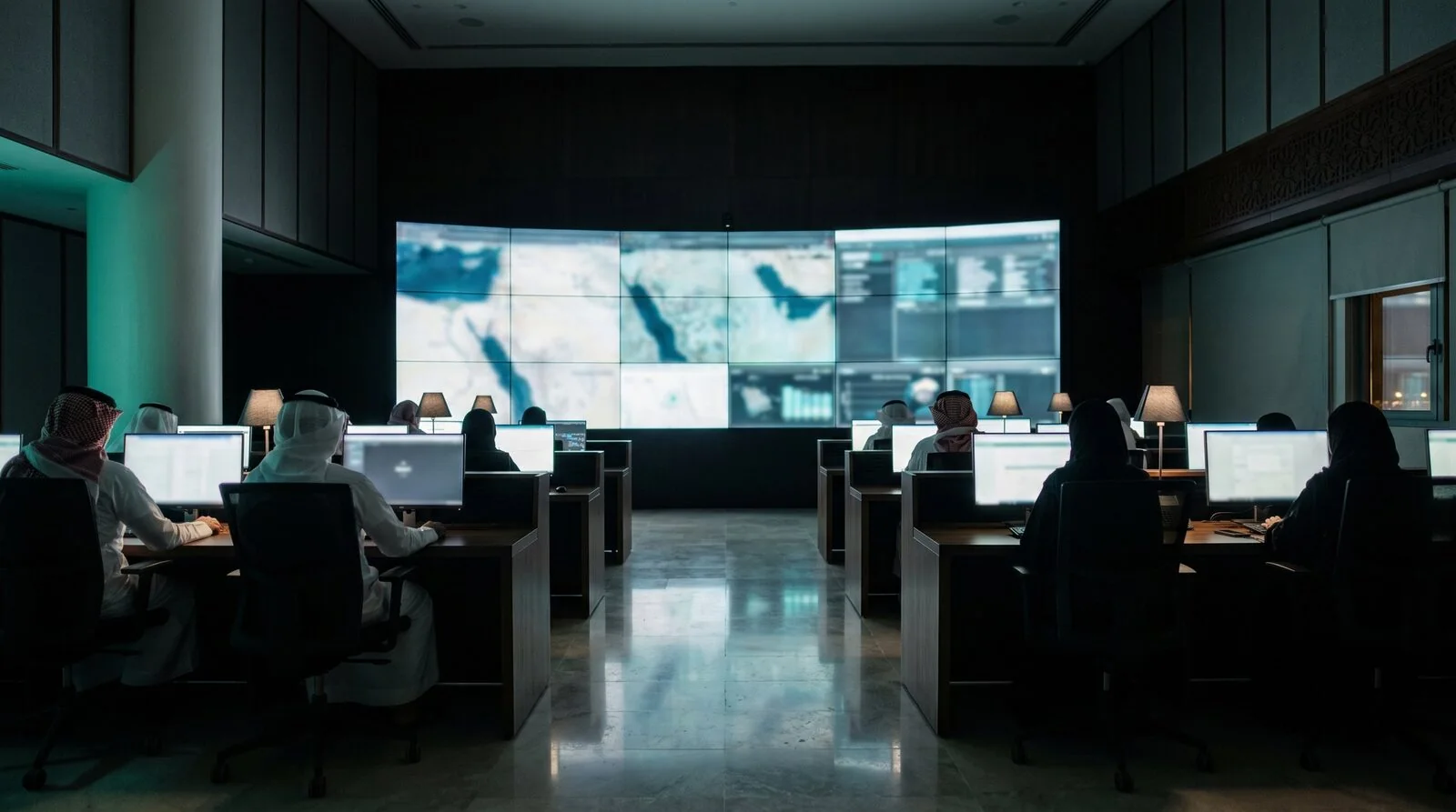 A Saudi government operations centre