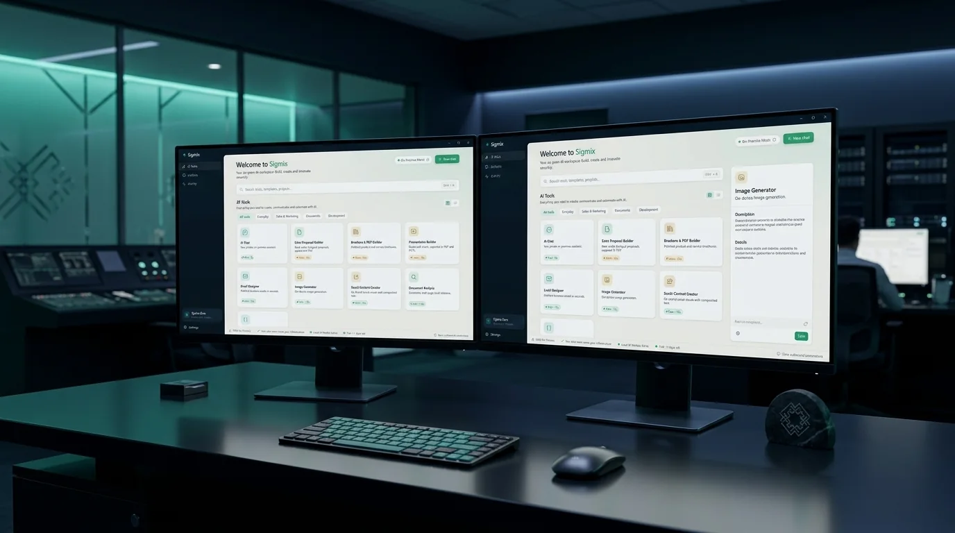 Sigmix Zero driving dual monitors
