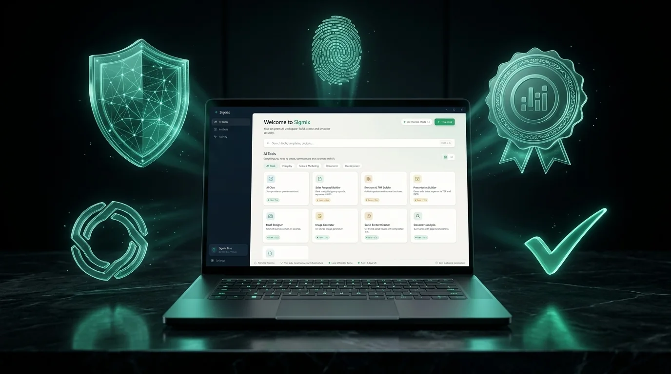 Sigmix Zero — جهاز معزول تحيط به ضوابط الأمن والامتثال